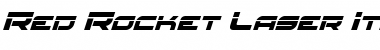 Download Red Rocket Laser Italic Italic Font Title Preview