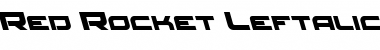 Download Red Rocket Leftalic Italic Font Title Preview
