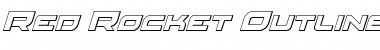 Download Red Rocket Outline Italic Outline Italic Font Title Preview