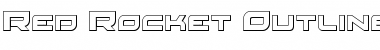 Download Red Rocket Outline Outline Font Title Preview
