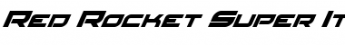 Download Red Rocket Super-Italic Italic Font Title Preview