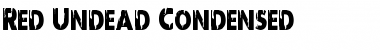 Download Red Undead Condensed Condensed Font Title Preview