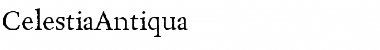 Download CelestiaAntiqua Roman Font Title Preview