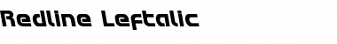 Download Redline Leftalic Italic Font Title Preview