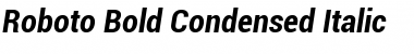 Download Roboto Bold Condensed Italic Font