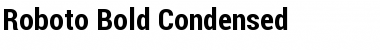 Download Roboto Bold Condensed Font