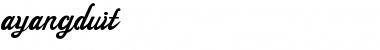 Download ayangduit Regular Font Title Preview