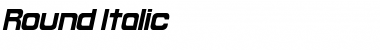 Download Round Italic Font Title Preview