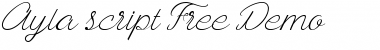 Download Ayla Script Regular Font Title Preview