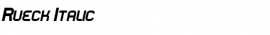 Download Rueck Italic Font Title Preview