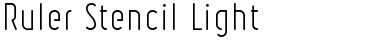 Download Ruler Stencil Light Regular Font Title Preview