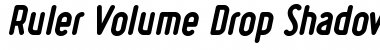 Download Ruler Volume Drop Shadow Bold Italic Font Title Preview