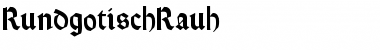Download Rundgotisch Rauh Regular Font Title Preview
