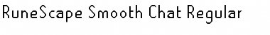 Download RuneScape Smooth Chat Regular Font Title Preview
