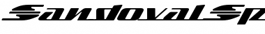 Download Sandoval Speed Font Title Preview