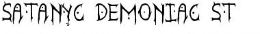 Download Satanyc Demoniac St Regular Font Title Preview