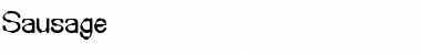 Download Sausage Regular Font Title Preview