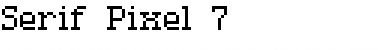 Download Serif Pixel-7 Regular Font