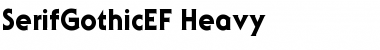 Download SerifGothicEF-Heavy Regular Font