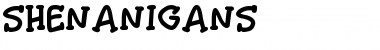 Download Shenanigans Regular Font Title Preview