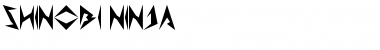 Download Shinobi Ninja Regular Font Title Preview