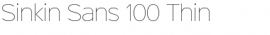 Download Sinkin Sans 100 Thin 100 Thin Font