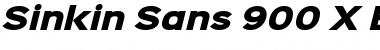 Download Sinkin Sans 900 X Black Italic 900 X Black Italic Font