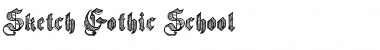 Download Sketch Gothic School Regular Font