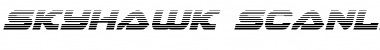 Download Skyhawk Scanlines Italic Font