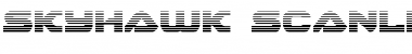 Download Skyhawk Scanlines Regular Font