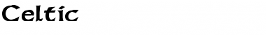 Download Celtic Normal Font Title Preview