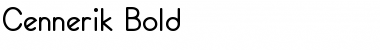 Download Cennerik Bold Font Title Preview