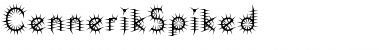 Download CennerikSpiked Regular Font Title Preview