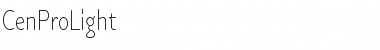 Download Cen Pro Light Regular Font Title Preview