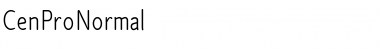 Download Cen Pro Normal Font Title Preview