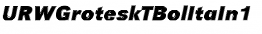 Download URWGroteskTBolItaIn1 Regular Font