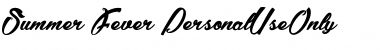 Download Summer Fever_PersonalUseOnly Regular Font