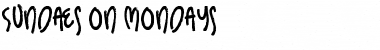 Download Sundaes on Mondays Font