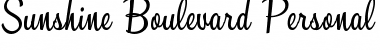 Download Sunshine Boulevard Personal Use Font