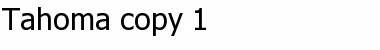 Download Tahoma Regular Font Title Preview