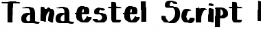Download Tanaestel Script Handwritten Regular Font