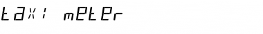 Download taxi meter Regular Font Title Preview