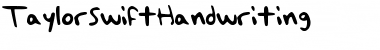 Download TaylorSwiftHandwriting Medium Font Title Preview