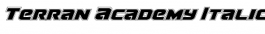 Download Terran Academy Italic Italic Font Title Preview