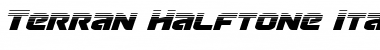 Download Terran Halftone Italic Italic Font