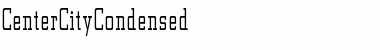 Download CenterCityCondensed Regular Font Title Preview