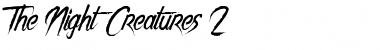 Download The Night Creatures 2 Regular Font Title Preview
