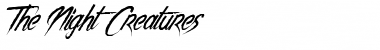 Download The Night Creatures Regular Font Title Preview