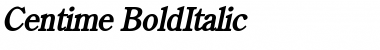 Download Centime BoldItalic Font Title Preview
