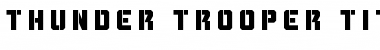 Download Thunder Trooper Title Regular Font